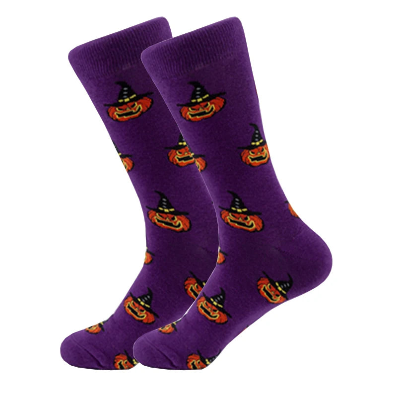Novelty Patterned Crew Socks – Unisex