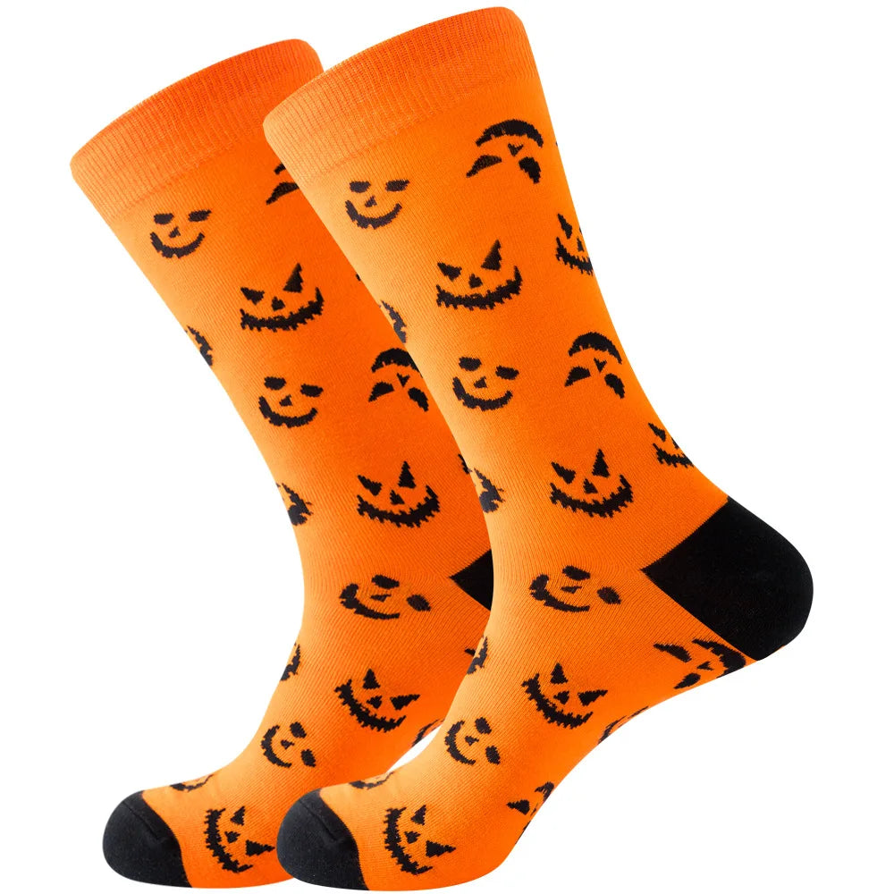 Novelty Patterned Crew Socks – Unisex