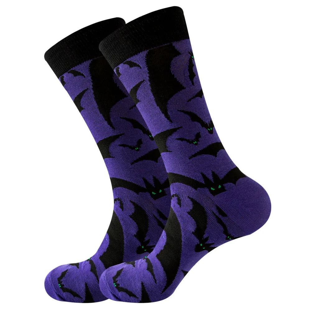 Novelty Patterned Crew Socks – Unisex