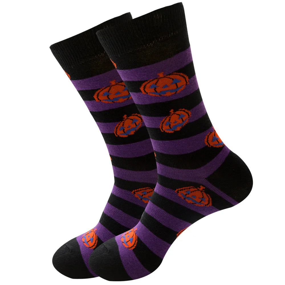 Novelty Patterned Crew Socks – Unisex