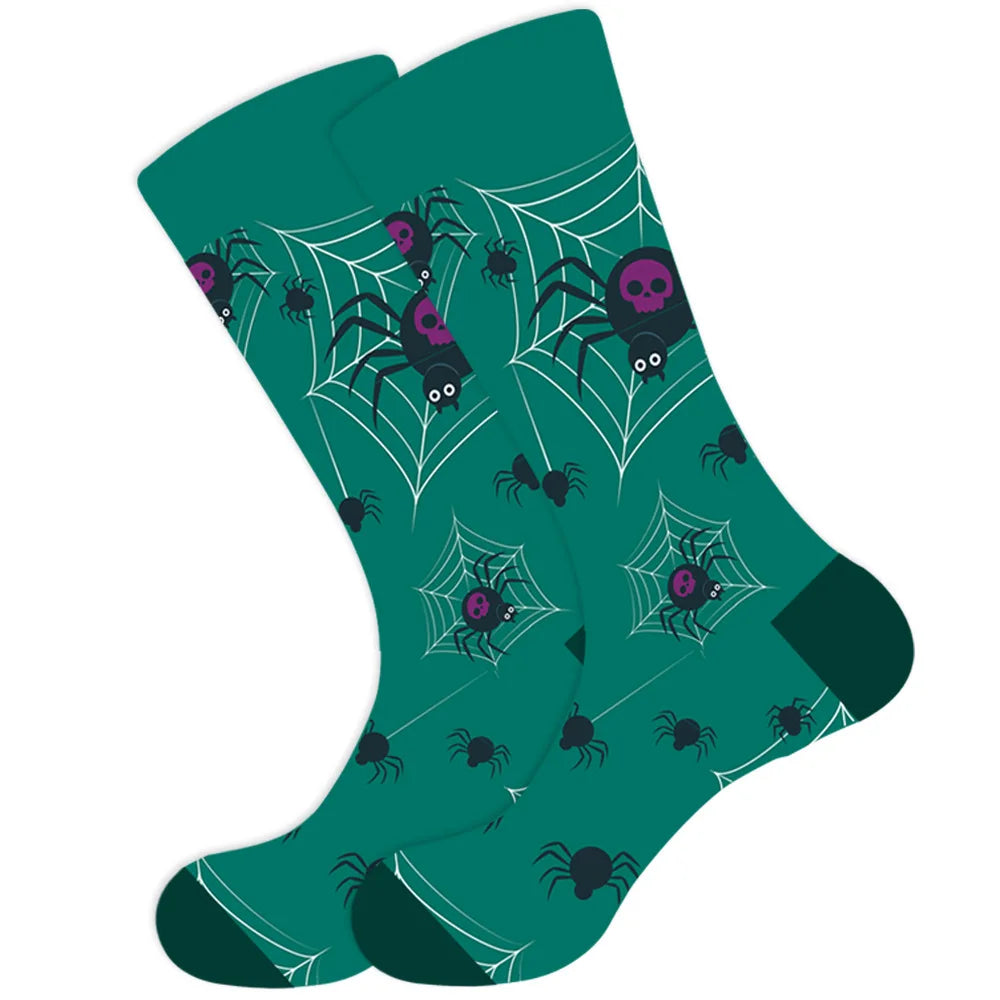 Novelty Patterned Crew Socks – Unisex