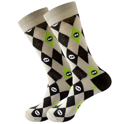 Novelty Patterned Crew Socks – Unisex