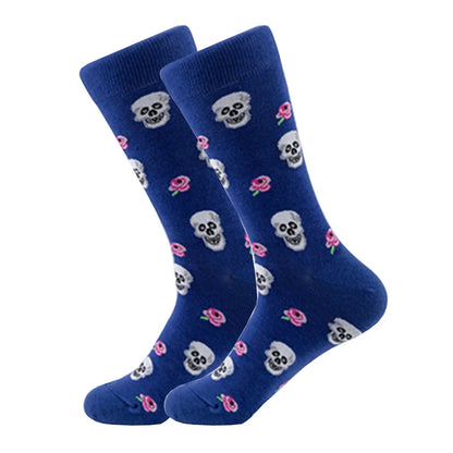 Novelty Patterned Crew Socks – Unisex