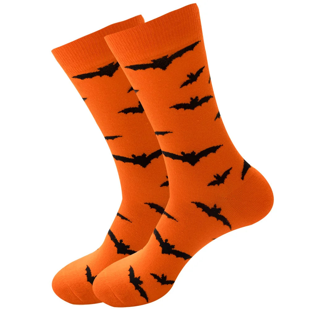 Novelty Patterned Crew Socks – Unisex