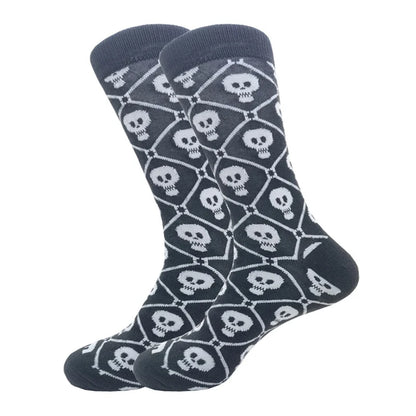 Novelty Patterned Crew Socks – Unisex