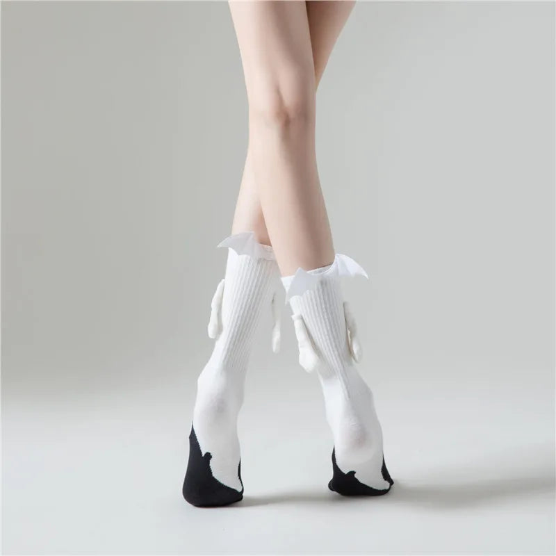 Spooky Charm Socks – Black & White