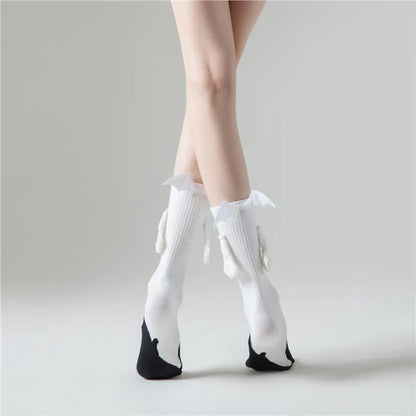 Spooky Charm Socks – Black & White