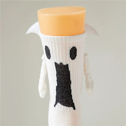 Spooky Charm Socks – Black & White