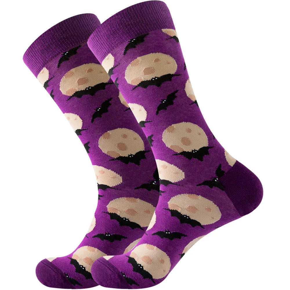 Novelty Patterned Crew Socks – Unisex