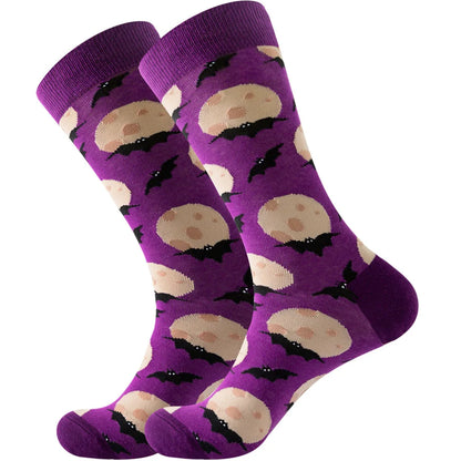 Novelty Patterned Crew Socks – Unisex