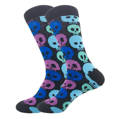 Novelty Patterned Crew Socks – Unisex