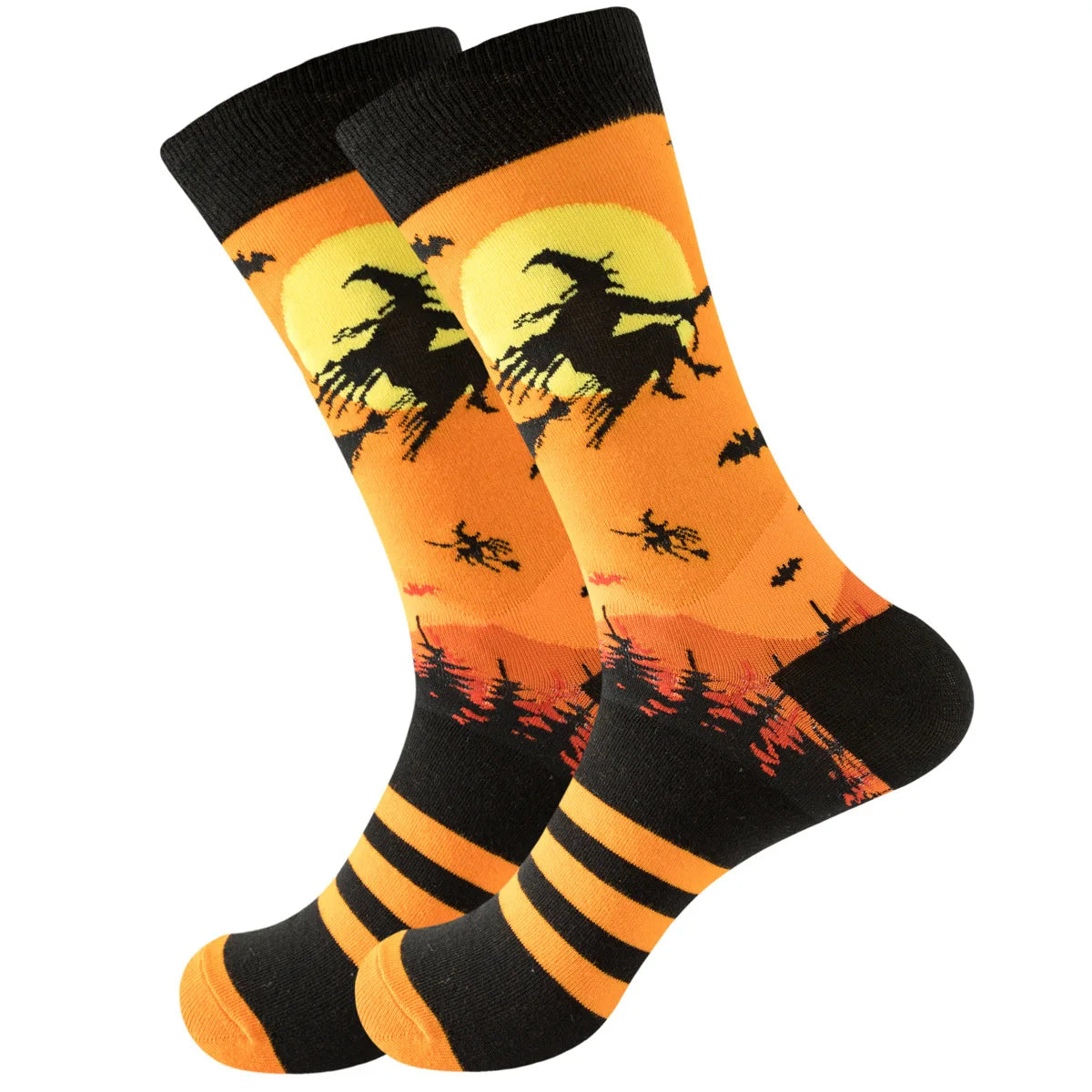 Novelty Patterned Crew Socks – Unisex