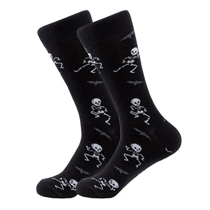 Novelty Patterned Crew Socks – Unisex