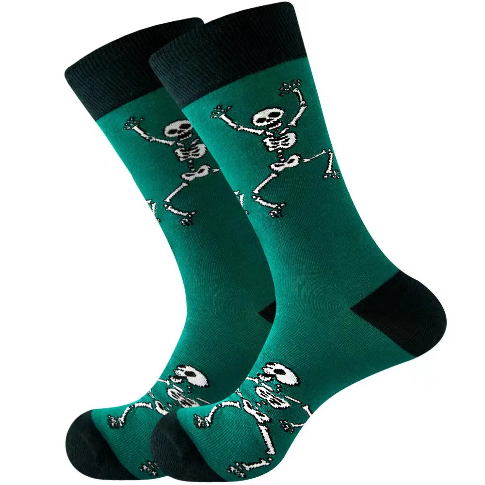 Novelty Patterned Crew Socks – Unisex