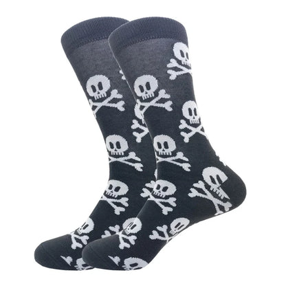 Novelty Patterned Crew Socks – Unisex
