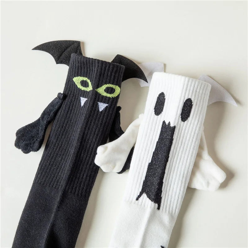 Spooky Charm Socks – Black & White