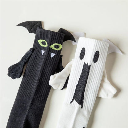 Spooky Charm Socks – Black & White