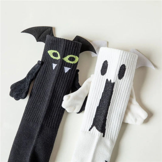 Spooky Charm Socks – Black & White