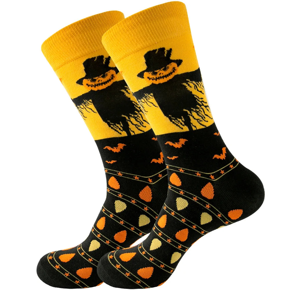 Novelty Patterned Crew Socks – Unisex